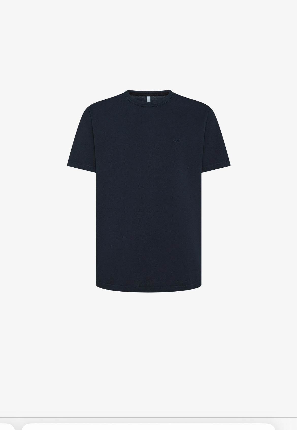 SAN68 T-shirt in piquet di cotone blu navy