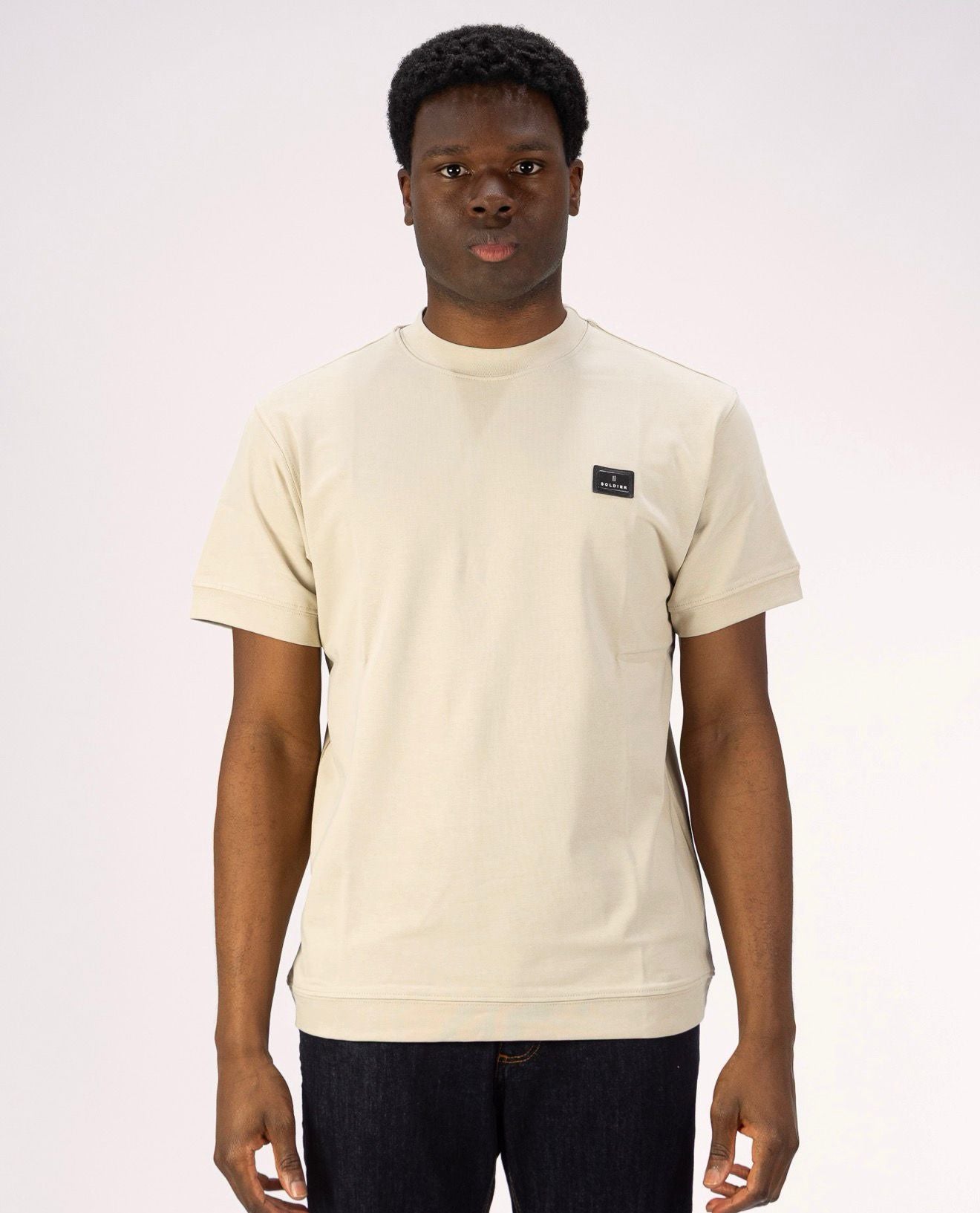 T-SHIRT SOLDIER PATCH NEW BEIGE